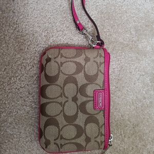Coach wristlet with matching wallet